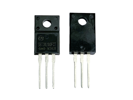30A100V SBT30L100FCT Velocità di commutazione rapida Diodi Schottky a bassa frequenza VF TO-220F