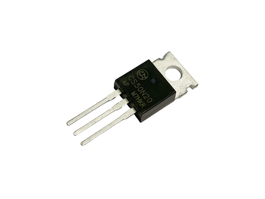 50200V CS50N20AP MOSFET Alta tensione di rottura Circuito di interruttore di potenza Ciss basso per applicazioni di adattatori e caricabatterie