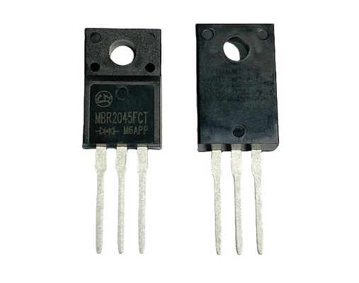 Fornitore di alimentazione per interruttori ad alta frequenza 20A 45V Diodi di barriera Schottky per connettorie a corrente continua/DC di bordo MBR2045FCT