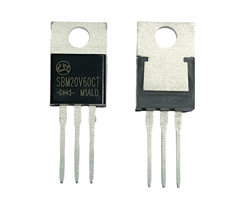 Velocità di commutazione Diodi Schottky a bassa frequenza VF Per illuminazione a LED SBM20V60CT ROHS